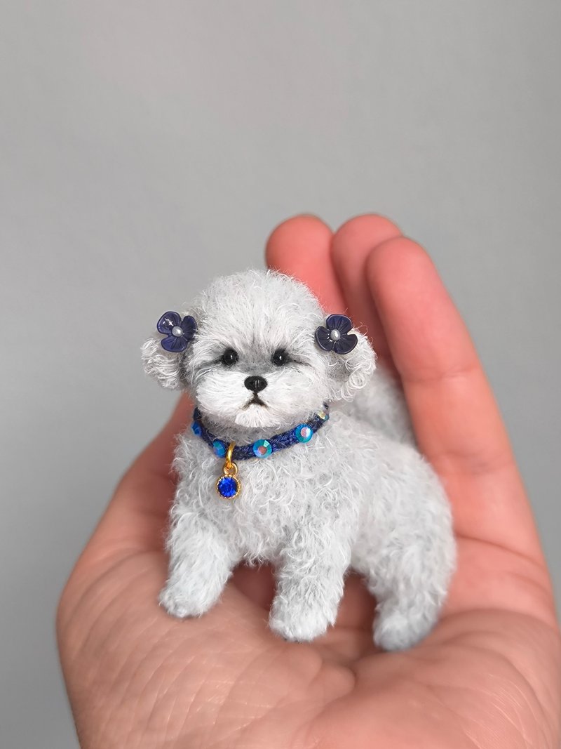 Puppy Chloe - 公仔/玩偶 - 羊毛 灰色