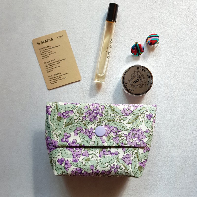 purple pouch - Coin Purses - Cotton & Hemp 