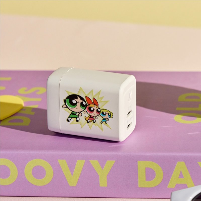 飛天小女警能量制霸GaN 40W Type-C雙孔充電頭 - 科技小物 - 塑膠 多色