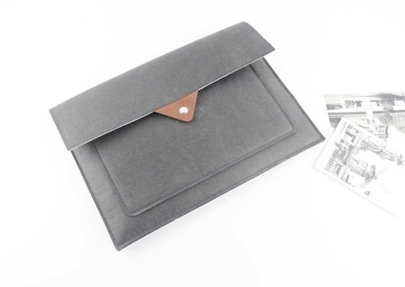 [カスタマイズ]純粋な手洗浄クラフト紙は、保護袋保護袋ラップトップ袋コンピュータ袋ライナーバッグラップトップバッグアップルMacBook Proの網膜13インチ保護スリーブ内部（不織布）薄型軽量ノートパソコンを感じ--096 - タブレット・PCケース - ポリエステル 