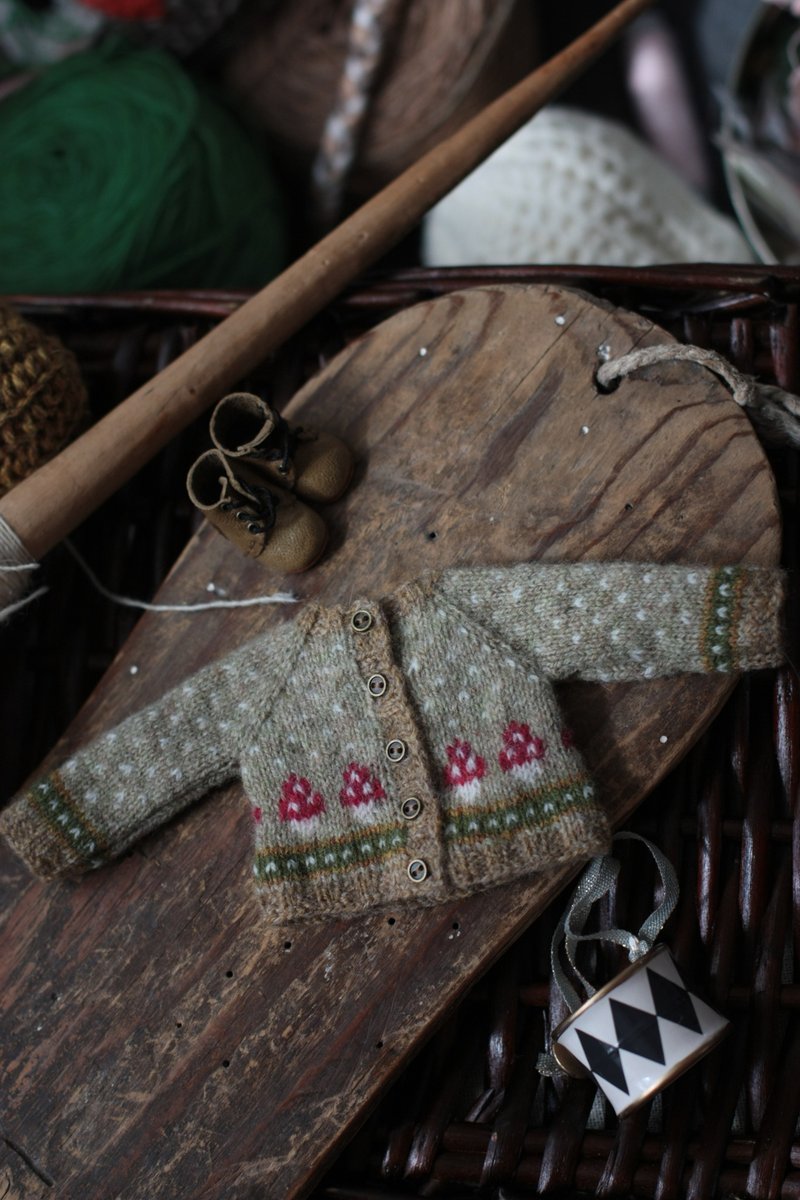Sweater for Blythe - 公仔/玩偶 - 羊毛 卡其色