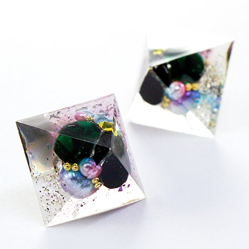 Pyramid Earrings (Sexy) - Earrings & Clip-ons - Other Materials Multicolor