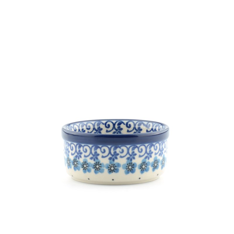 Polish Pottery Autumn Breeze Baking Bowl 100ml - Bowls - Pottery Multicolor