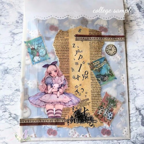 コラージュ素材　紙もの　素材紙　【2691】 50枚入り コラージュ 素材 デザインペーパー 紙モノ 工作素材