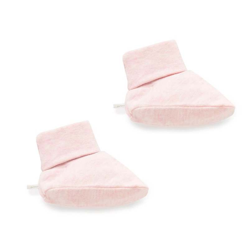 Australian Purebaby organic cotton baby socks/newborn foot covers pink - ถุงเท้าเด็ก - ผ้าฝ้าย/ผ้าลินิน 