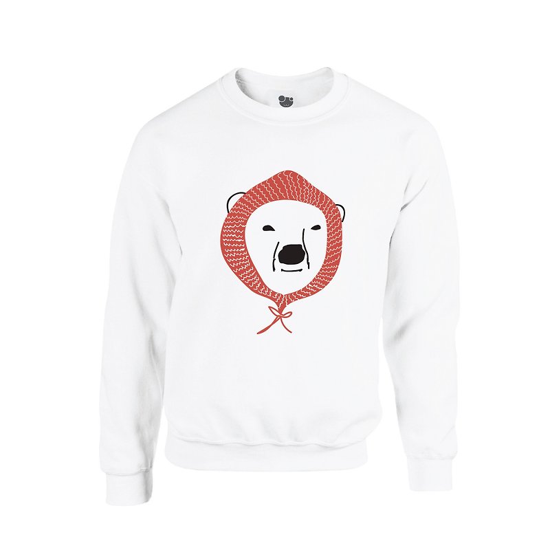 BEAR MERRY, Changeable color sweatshirt - เสื้อฮู้ด - เส้นใยสังเคราะห์ ขาว