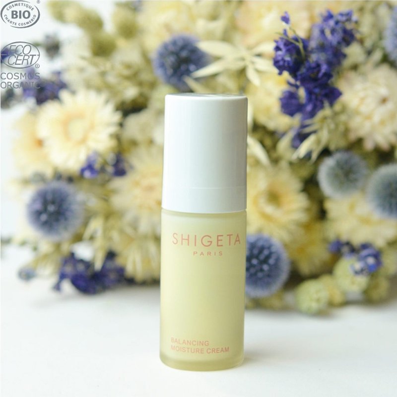 French SHIGETA Plant Extract Non-Sensitive Moisturizing Cream 30ml - ครีมบำรุงหน้า - สารสกัดไม้ก๊อก ขาว