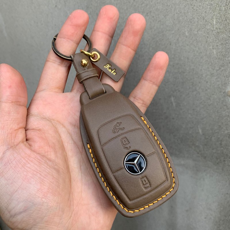 Leather car key case, car key cover - ที่ห้อยกุญแจ - หนังแท้ หลากหลายสี
