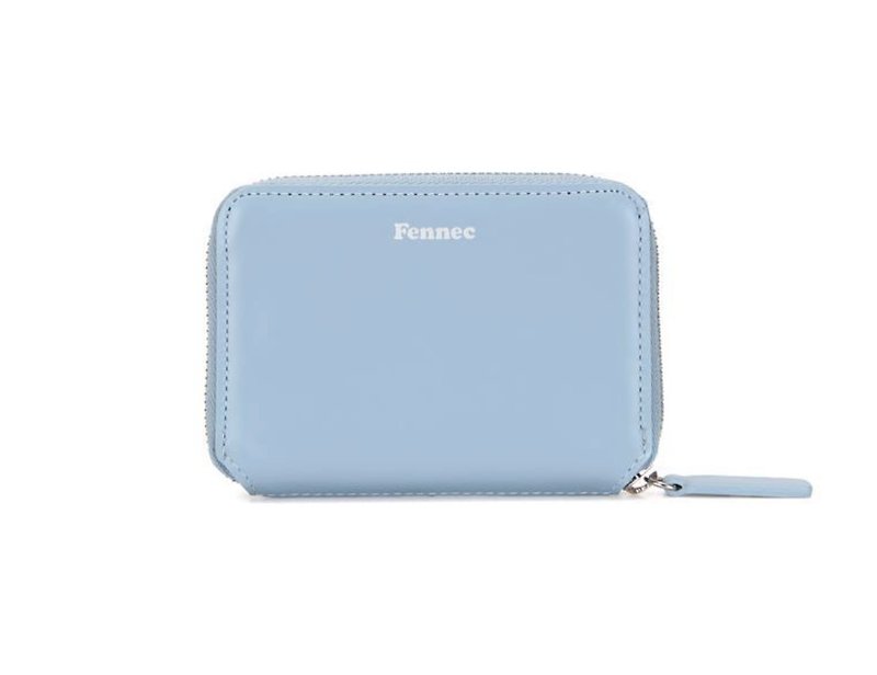 FENNEC MINI POCKET- Sentimental Water Blue/ FOG BLUE - กระเป๋าสตางค์ - หนังแท้ สีน้ำเงิน