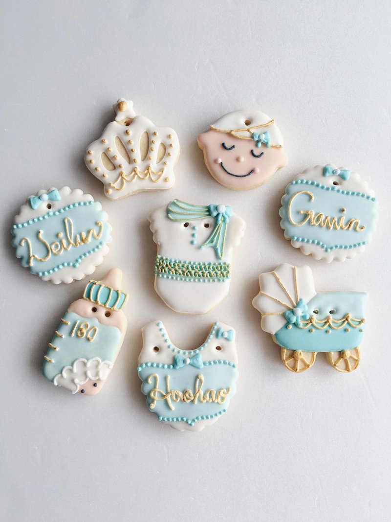 [Warm sun] to close salivary sugar cookie paragraph ❥ ❥ Patrick male baby hand-drawn design creative gift 8 group**Before ordering, please consult the schedule** - Handmade Cookies - Fresh Ingredients 