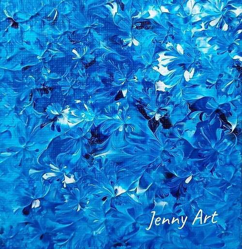 陳怡蓉Jenny Art 【海藍】系列 無框畫 壓克力畫 抽象畫 畫作 掛畫 居家擺設 居家