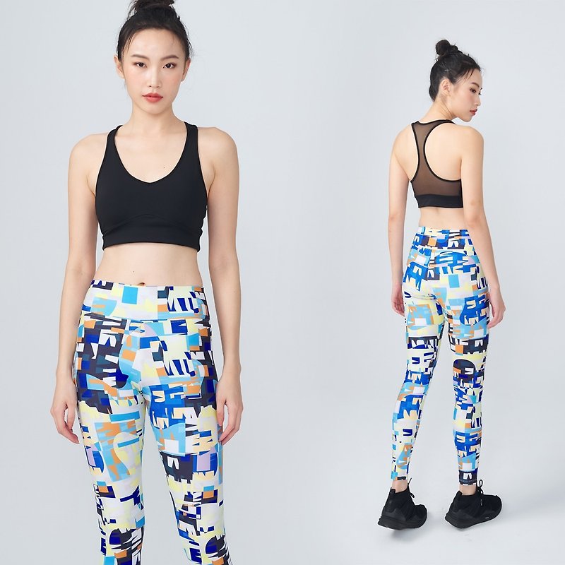 MIRACLE 默瑞格│ The Art of Yoga Pants Satire The Mixing and Contrasting - Women's Sportswear Bottoms - Polyester 