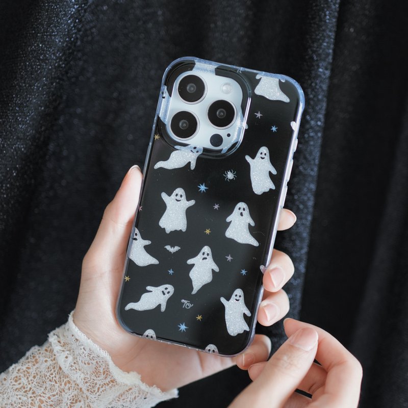 Peek-a-Boo! 2024 double-layer glitter semi-transparent mobile phone soft case - Phone Cases - Other Materials 