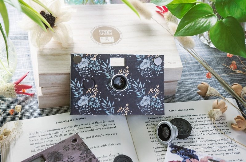 Paper Shoot paper camera, Summer Bloom Series - Quiet - กล้อง - กระดาษ สีน้ำเงิน