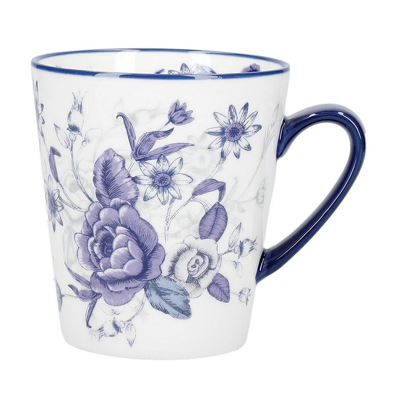 London Pottery / 藍玫瑰水杯 / 300毫升 - 杯子 - 陶 藍色
