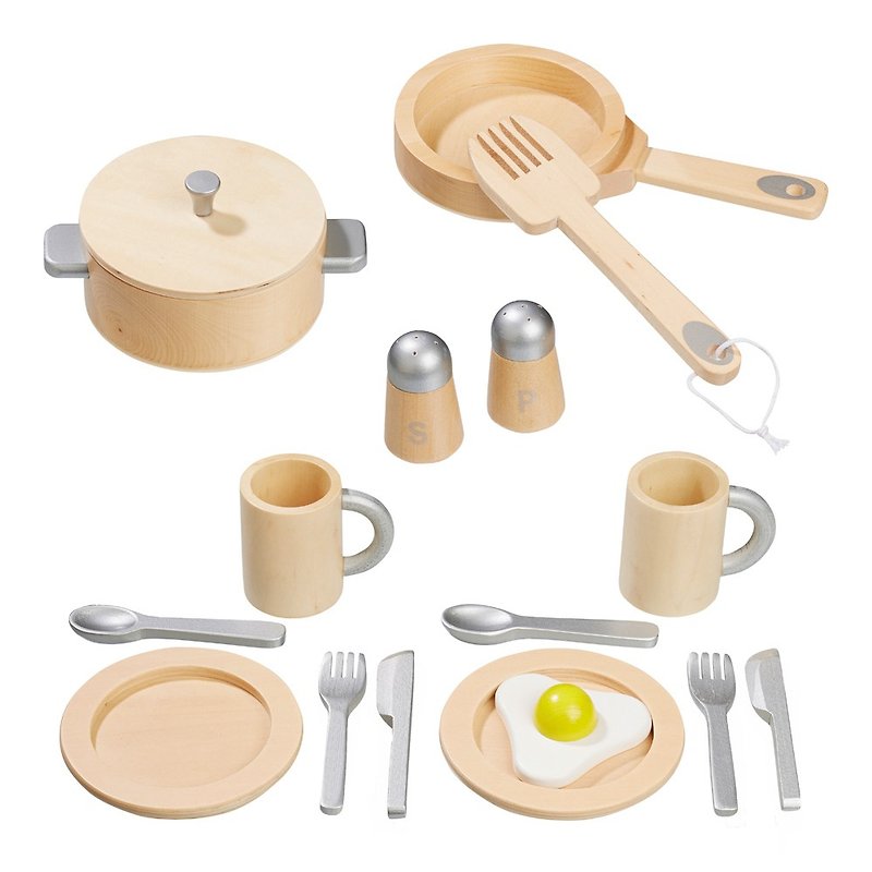 Little life craftsman. Wooden kitchen dish set - Ladles & Spatulas - Wood 