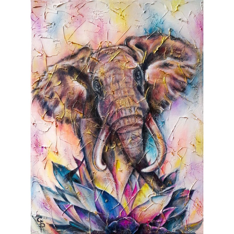 Original Painting  Modern Oil Collectible Art Canvas - 壁貼/牆壁裝飾 - 其他材質 多色