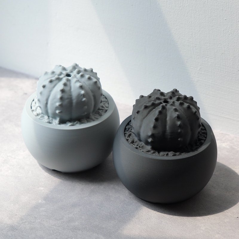 星兜造型 線香爐/線香座/原創設計/3D列印/多肉塊根植物/送禮 - 香氛/精油/擴香 - 塑膠 黑色