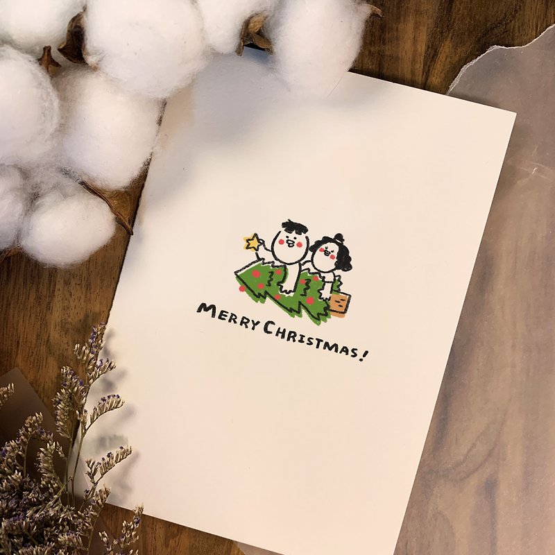 【Fat ㄅㄟˊ Card】 Christmas - Cards & Postcards - Paper White
