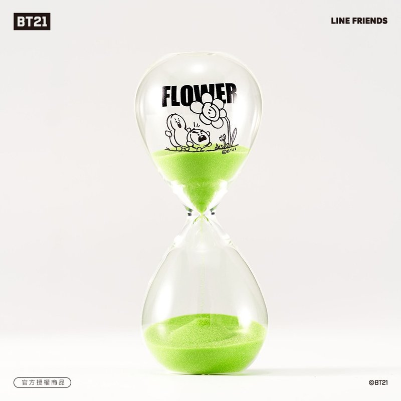 BT21 花漾10分鐘沙漏計時器 – SHOOKY款 (綠色) - 擺飾/家飾品 - 玻璃 綠色