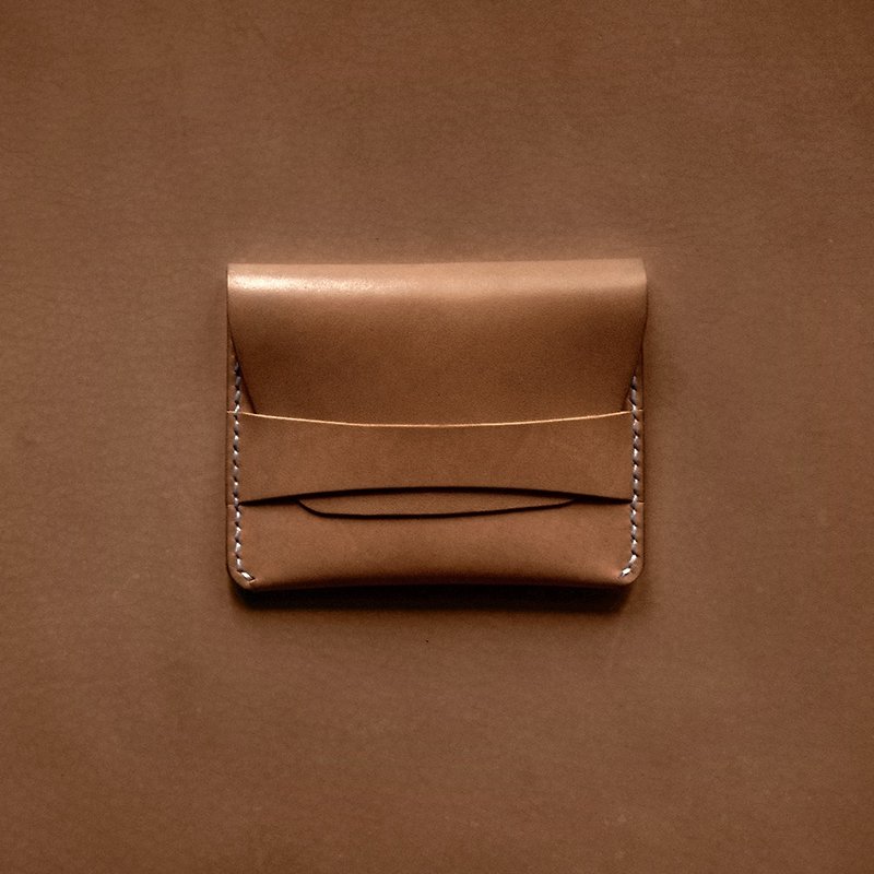 ボディカードスリーブ。手縫いレザー素材バッグ。 BSP062 - 革細工 - 革 ブラウン