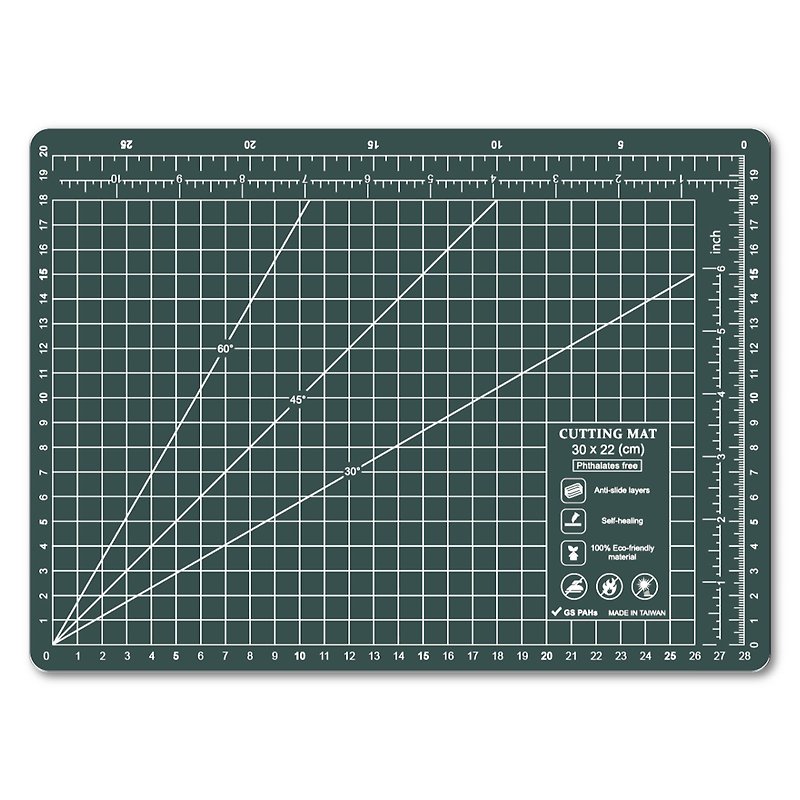 A4 dark green custom environmentally friendly cutting pad student desk mat office stationery school office design gift gift - Other - Plastic Green