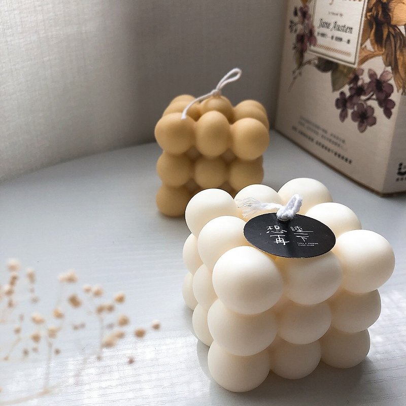 Simple style | bubble round candle - Candles & Candle Holders - Wax Yellow