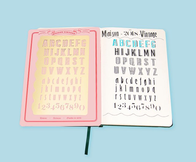 Bullet Journal Stencil, calligraphy planner stencil fits A5 journal,  calender - Shop Maison Vintage Other - Pinkoi