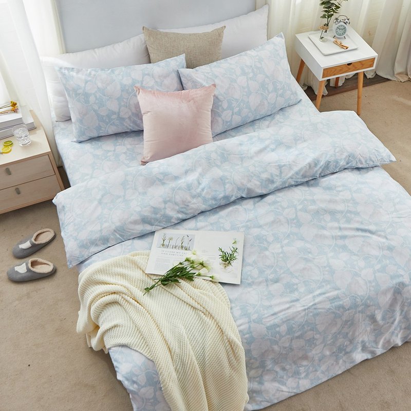 Bed Bag Quilt Set-Single/Double/Large/Austria Tencel/Daphne Made in Taiwan - Bedding - Other Materials Blue