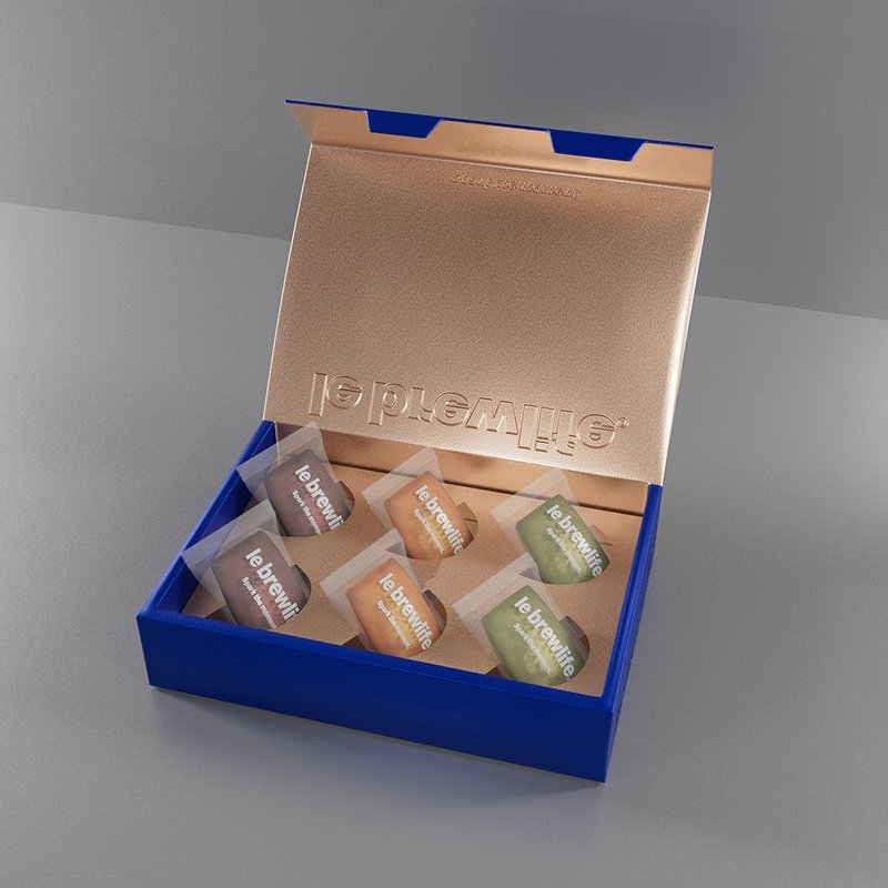 [Mid-Autumn Festival Gift] Brick Financier Exquisite Blue Gold Gift Box - Cake & Desserts - Fresh Ingredients Black