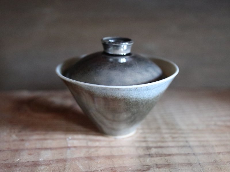 方方土 柴燒蓋碗_a - 茶壺/茶杯/茶具 - 瓷 灰色