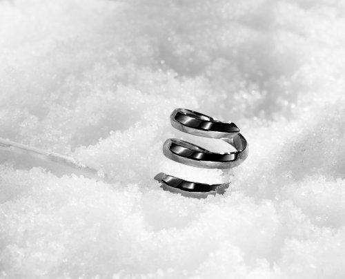 Majade Jewelry Design 純銀螺旋開口戒指 925銀飾寬版女戒 漩渦硫化螺旋戒指 質感黑戒指