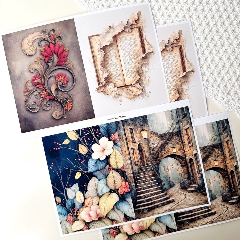 Z683 - a variety of background - 貼紙 - 紙 