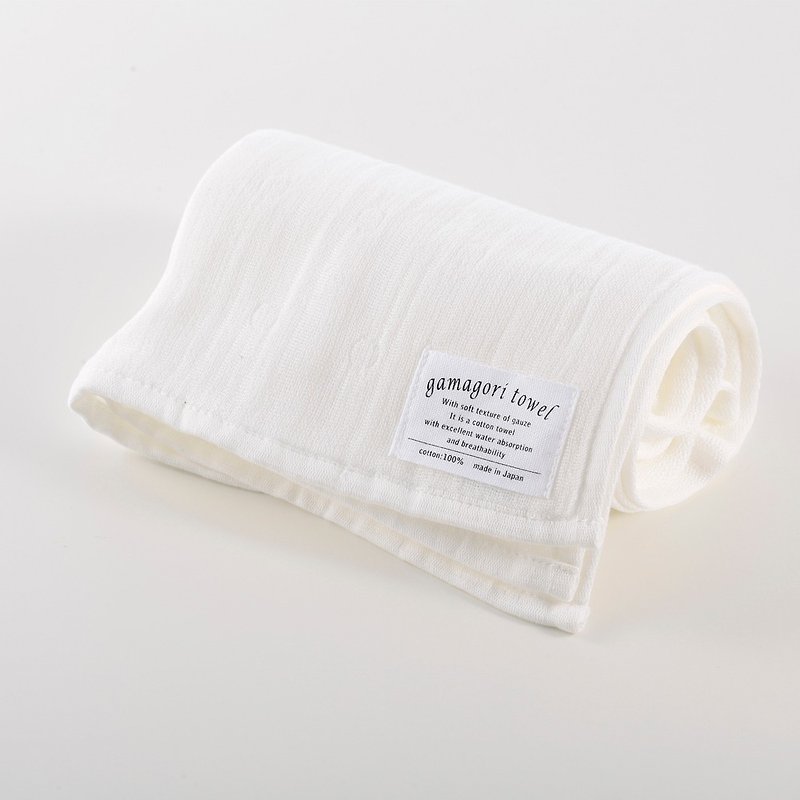 [Japan made Gamagori] new, thin section six heavy yarn towel - milkshake white - อื่นๆ - ผ้าฝ้าย/ผ้าลินิน 