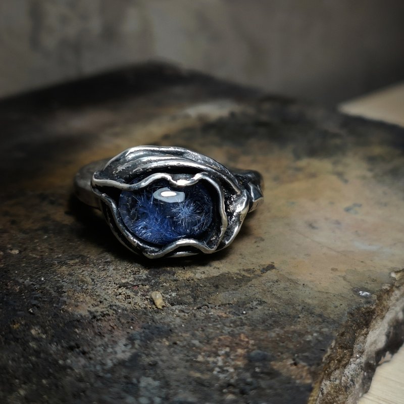 Dumortierite rings - General Rings - Gemstone Blue