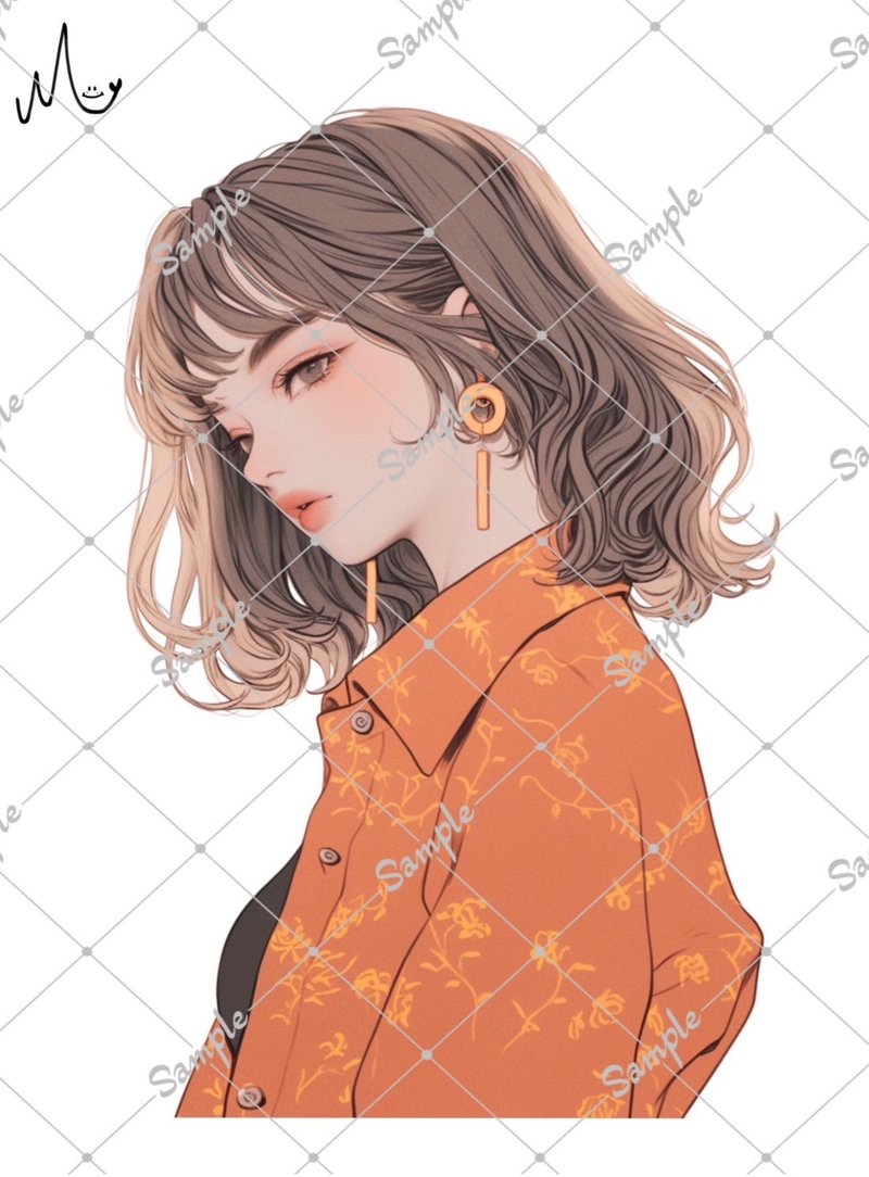 オリジナル人物ステッカー - 貼紙 - 紙 