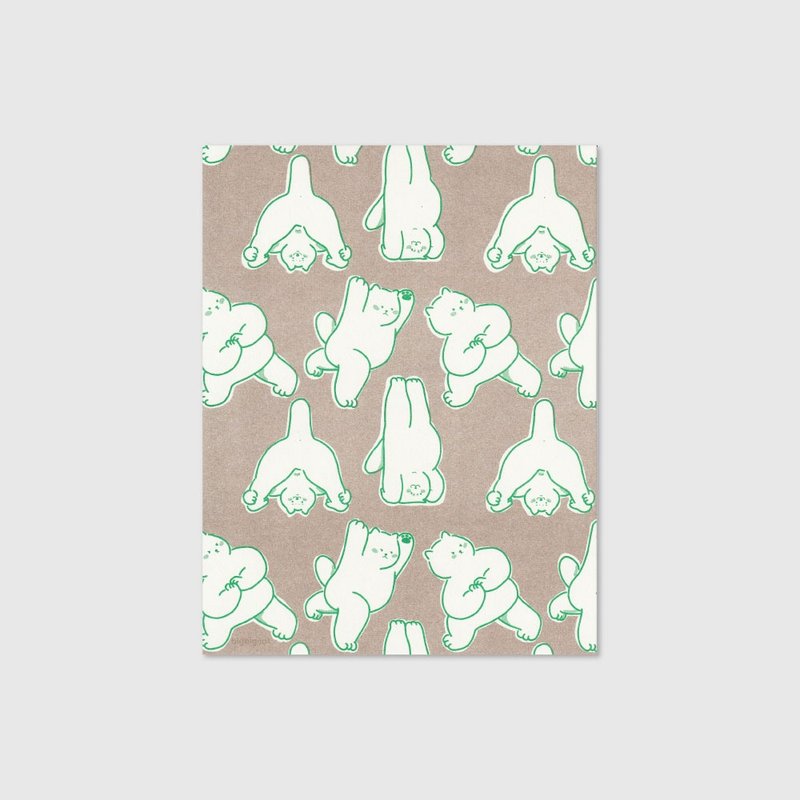 big big cat riso poster - meowmaste - 海報/掛畫/掛布 - 紙 卡其色
