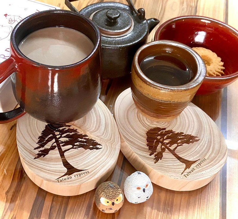 Taiwanese cypress handmade coasters - Coasters - Wood 