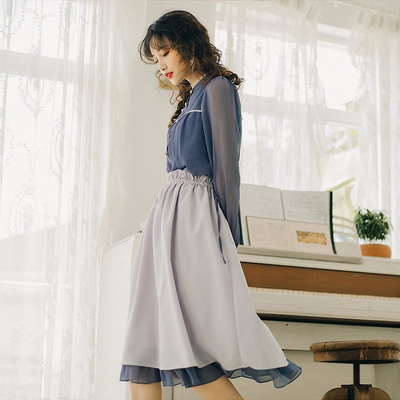 [Autumn new] Anne Chen skirt a word skirt high waist 2019 popular skirt 9743 - กระโปรง - วัสดุอื่นๆ 