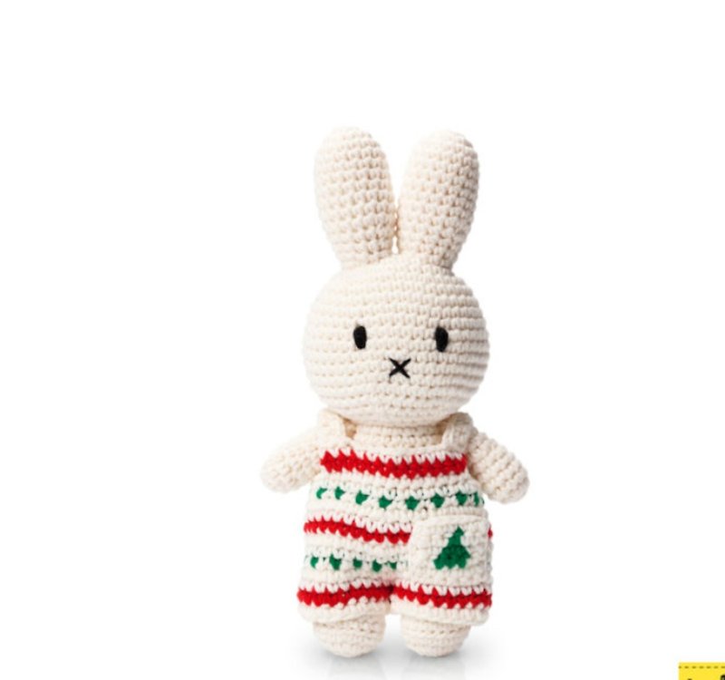 Miffy 手工製聖誕裝米飛兒 - 嬰幼兒玩具/毛公仔 - 棉．麻 多色
