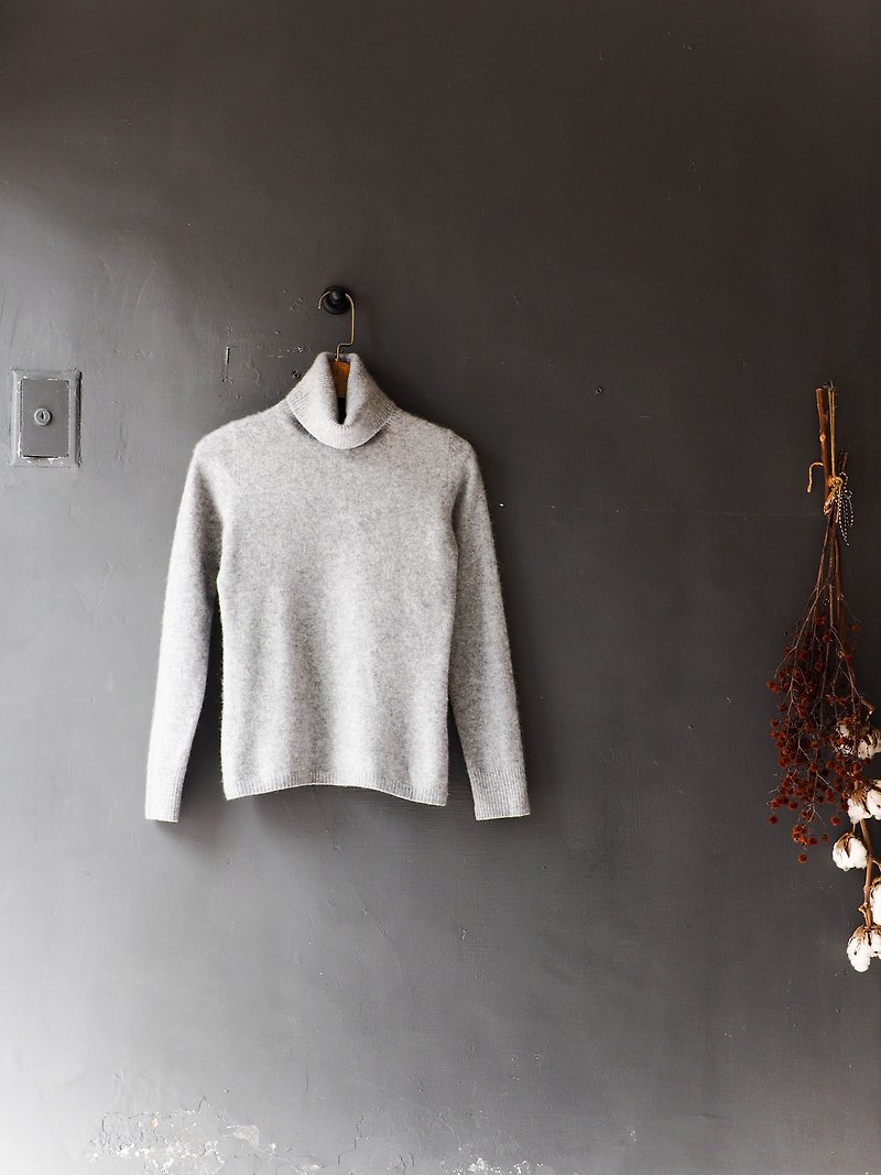 River Water Mountain - Miyagi Light Age Ash Young Love Vintage Antiques Cashmere Vintage oversize - Women's Sweaters - Wool Gray