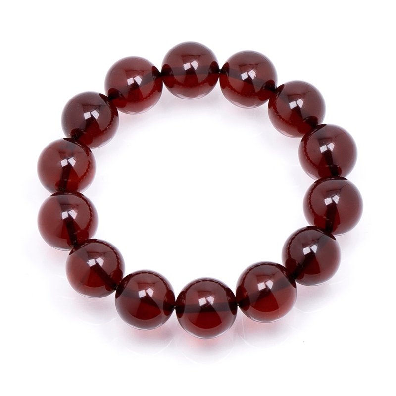 Amber Cherry Amber 15.3-15.8mm Bracelets - สร้อยข้อมือ - เครื่องประดับพลอย หลากหลายสี