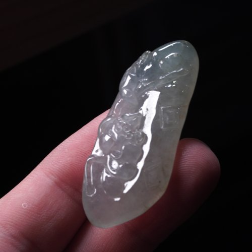 瓔珞翡翠 冰種翡翠巧雕蓮花項鍊 | 天然緬甸玉翡翠A貨 | 送禮