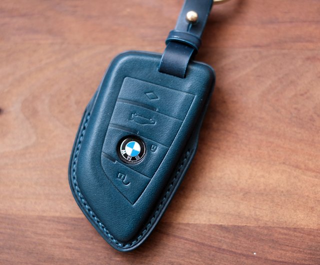 Handmade Leather bmw key Case.Car Keychain.Car Key Cover Holder
