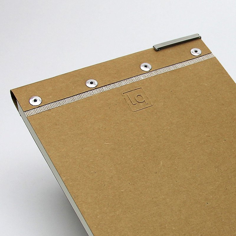 ArcTop 01 |手作りのノートブックメモ帳の空白のハンドアカウント - ノート・手帳 - 紙 ブラウン