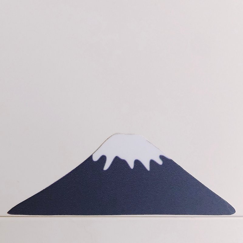 小富士貼紙　Little Mt. Fuji Sticker - 牆貼/牆身裝飾 - 防水材質 藍色