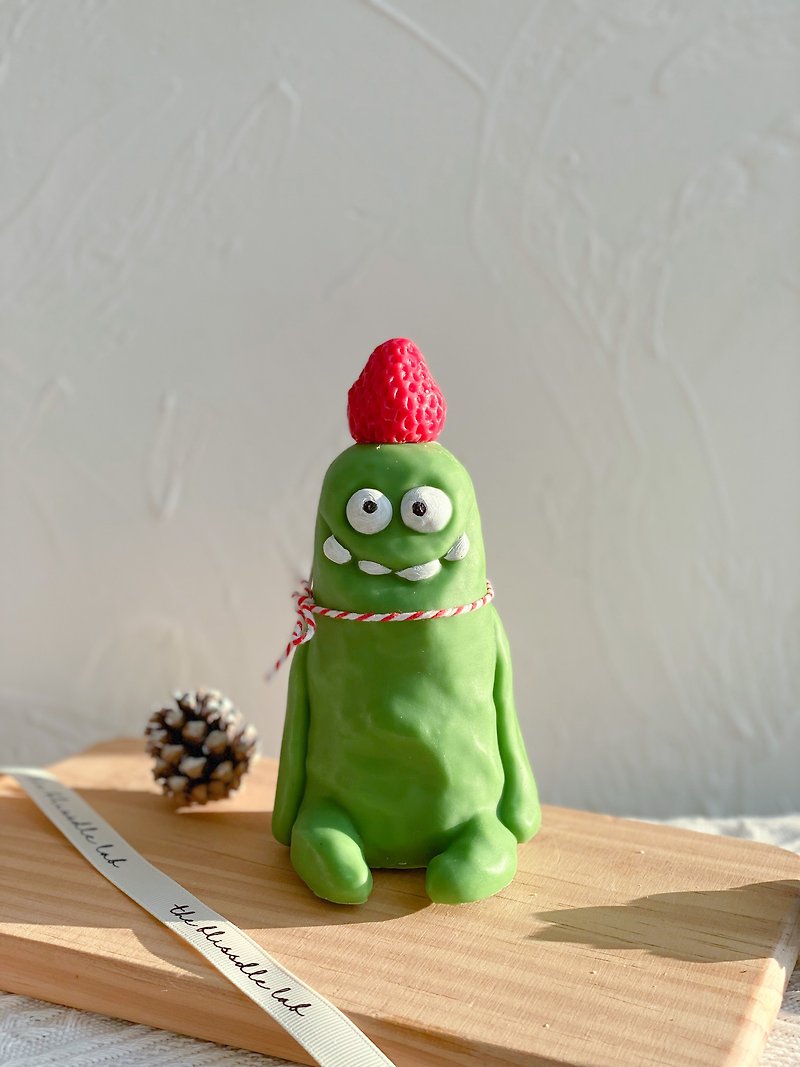 [Funny Gift] Funny Monster Candle | Funny Gift - เทียน/เชิงเทียน - ขี้ผึ้ง สีเขียว