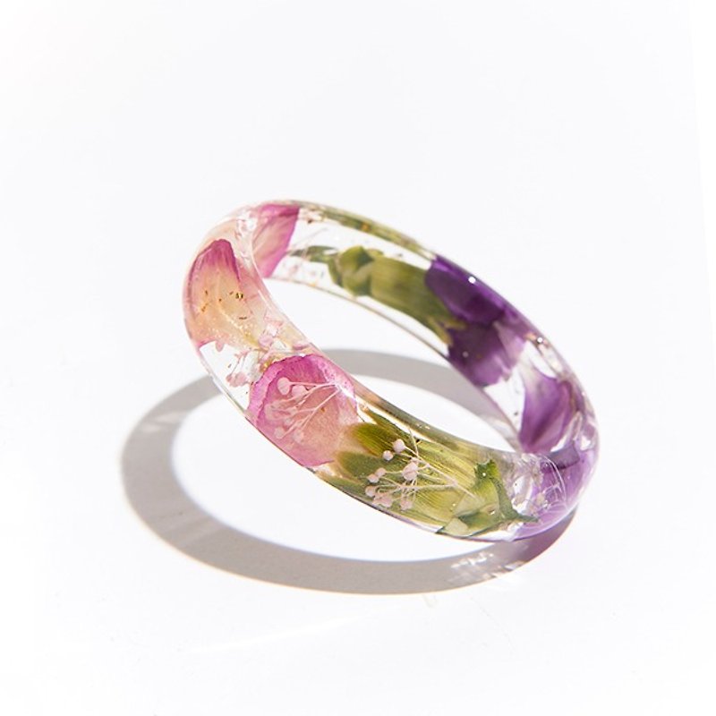 Cloris Gift Wing blossoming flower bracelet - Carnation Dried Flowers + deck (Mother's Day Gift) - Bracelets - Plants & Flowers 