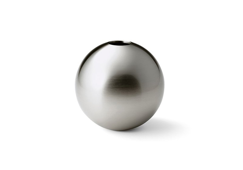 銀彩銅球花瓶 - L - 花瓶/陶器 - 銅/黃銅 銀色