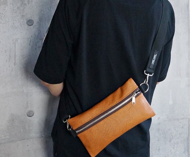 【ちびまる】ボディバッグ、サコッシュ サコッシュ レザー クラッチバッグ 2way 本革 ボディバッグ